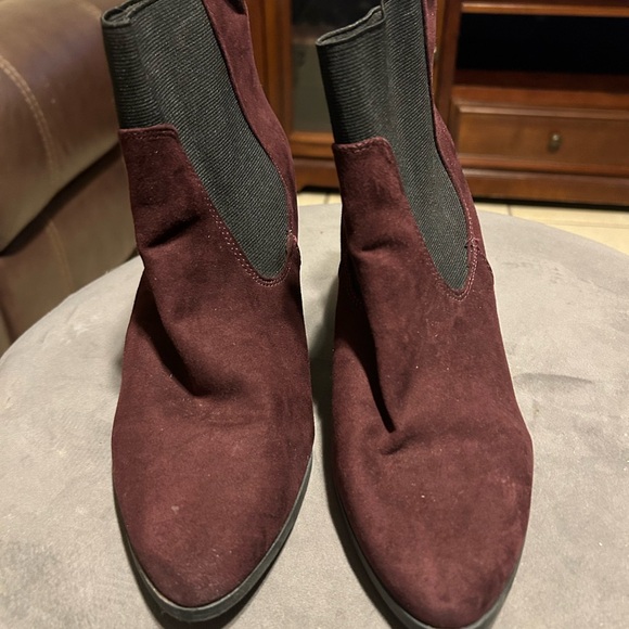 ATTENTION WOMEN SHOES MAN MADE MATERIALS COLOR BURGUNDY - Picture 10 of 12